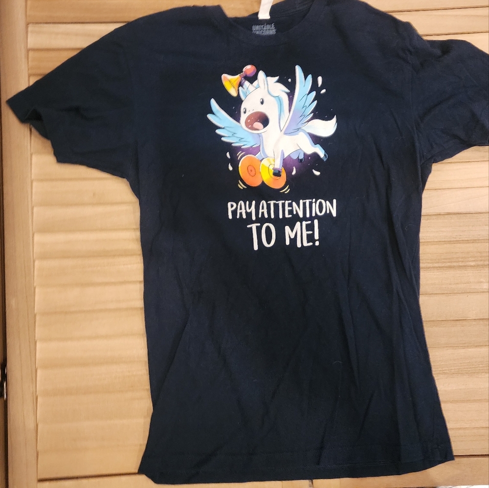 Pay Attention To Me Unicorn Tee turtle